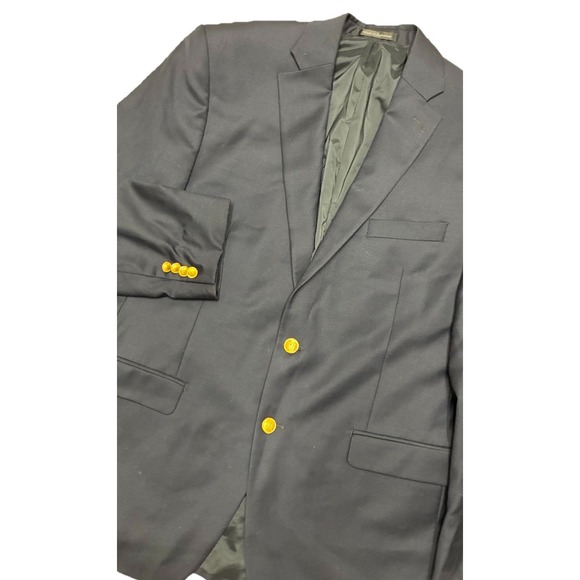 Lauren Ralph Lauren Blazer‎ Men's 42R Navy Wool Gold Buttons Sport Coat